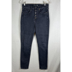 Veronica Beard Debbie Ankle Skinny High Rise Jeans Salt Pepper & Black Size 29 8